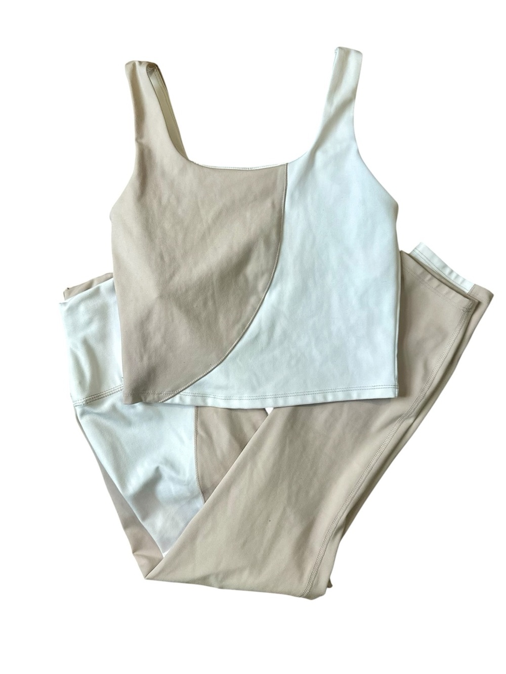 Reebok Matching Workout Set Crop Top & Leggings Size M